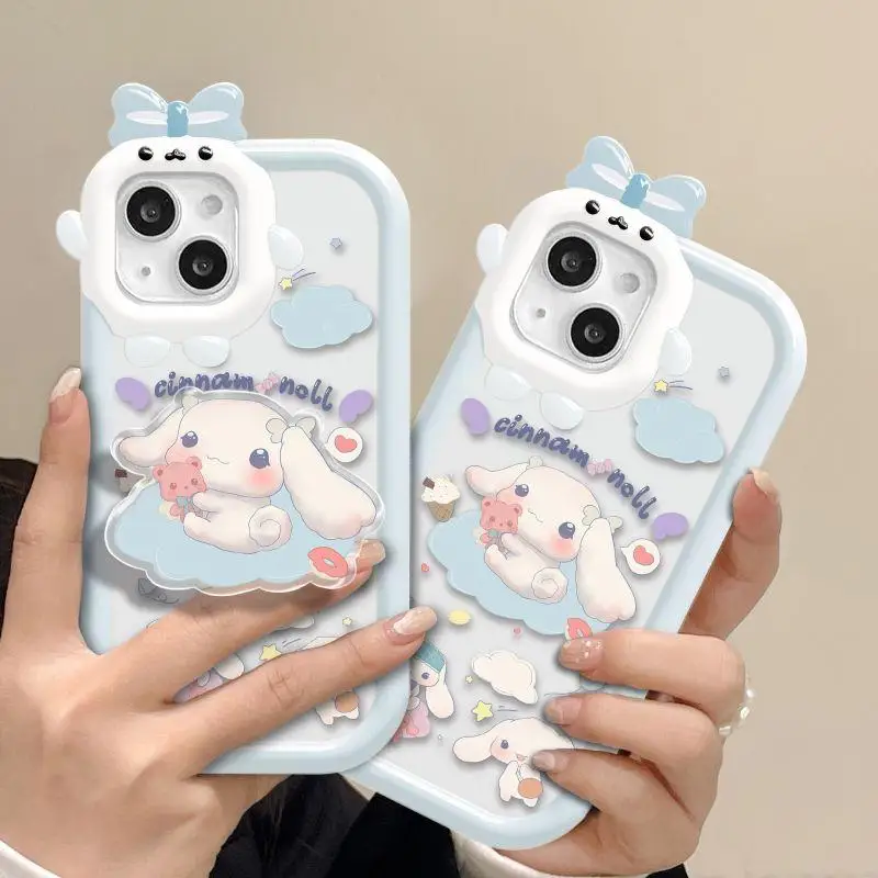 Kawaii Cinnamoroll Apple Phone Case for Iphone14/13/12/11/x Series Frosted Texture Minimalist Protective Shell with Phone Holder
Kawaii Cinnamoroll Apple Phone Case for Iphone14/13/12/11/x Series Frosted Texture Minimalist Protective Shell with Phone Holder