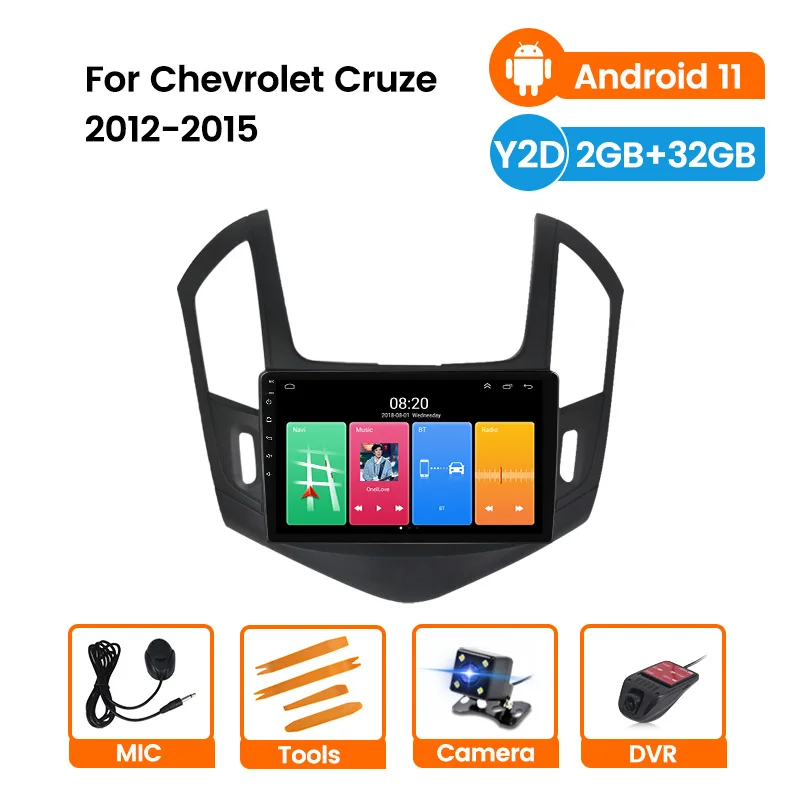 Автомагнитола RDS WIIF для Chevrolet Cruze, мультимедийный проигрыватель 2 Din на платформе Android 11 с сенсорным экраном 9 дюймов и GPS-навигацией для Chevrolet ...
Автомагнитола RDS WIIF для Chevrolet Cruze, мультимедийный проигрыватель 2 Din на платформе Android 11 с сенсорным экраном 9 дюймов и GPS-навигацией для Chevrolet ...
