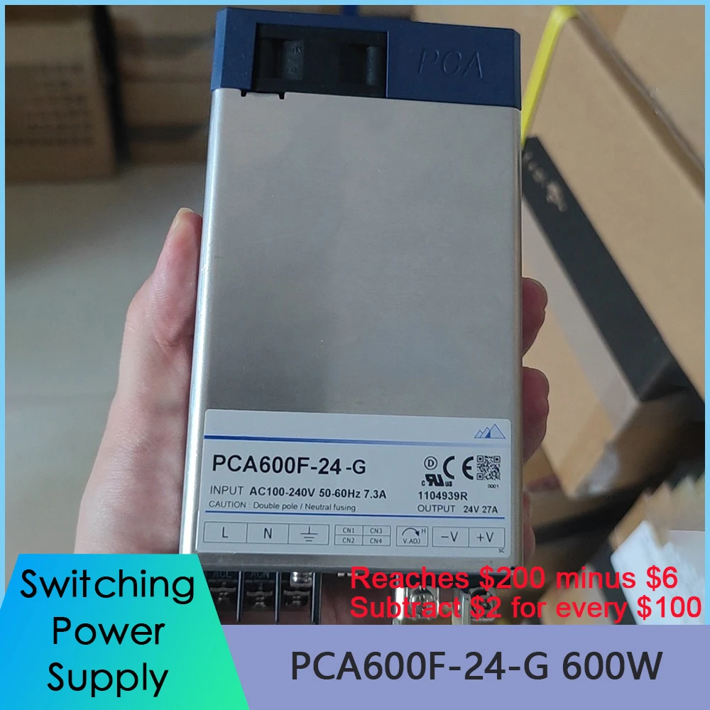 For COSEL PCA600F-24-G 600W INPUT AC100-240V 50-60Hz 7.3A OUTPUT 24V 27A Switching Power Supply Fast Ship High Quality 
For COSEL PCA600F-24-G 600W INPUT AC100-240V 50-60Hz 7.3A OUTPUT 24V 27A Switching Power Supply Fast Ship High Quality