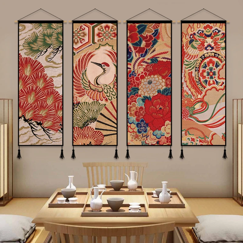 Japanese Ukiyoe Hanging Decor Scroll Canvas Wall Painting Red-crowned Crane Wall Art Picture Hanging Decorative Poster
Japanese Ukiyoe Hanging Decor Scroll Canvas Wall Painting Red-crowned Crane Wall Art Picture Hanging Decorative Poster
