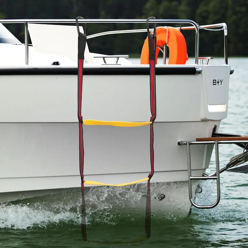 Portable Boat Rope Ladder 3 Step Folding Hanging Boat Boarding Ladder Light-weight Uv-proof Rope Ladder Boat Accessories
Portable Boat Rope Ladder 3 Step Folding Hanging Boat Boarding Ladder Light-weight Uv-proof Rope Ladder Boat Accessories