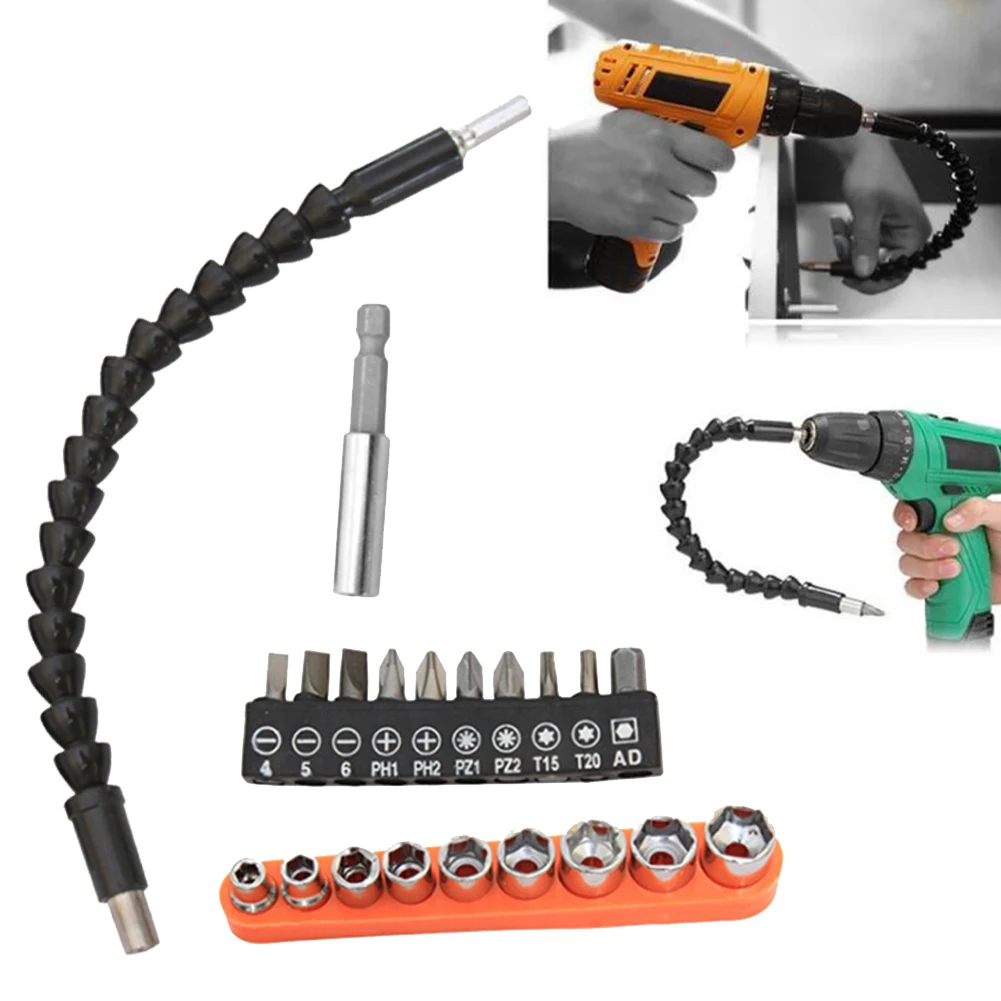 Electric Drill Flexible Connecting Screwdriver Head Set Flexible Shaft Onnecting Rod Screwdriver Extension Power Tool Access
Electric Drill Flexible Connecting Screwdriver Head Set Flexible Shaft Onnecting Rod Screwdriver Extension Power Tool Access