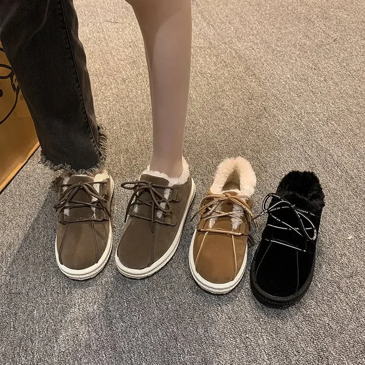 2023 Winter New Women's Snow Boots Warm Outdoor Short Boots Solid Retro Fashion Casual Boots Warm Plush Cotton Single Shoes
2023 Winter New Women's Snow Boots Warm Outdoor Short Boots Solid Retro Fashion Casual Boots Warm Plush Cotton Single Shoes