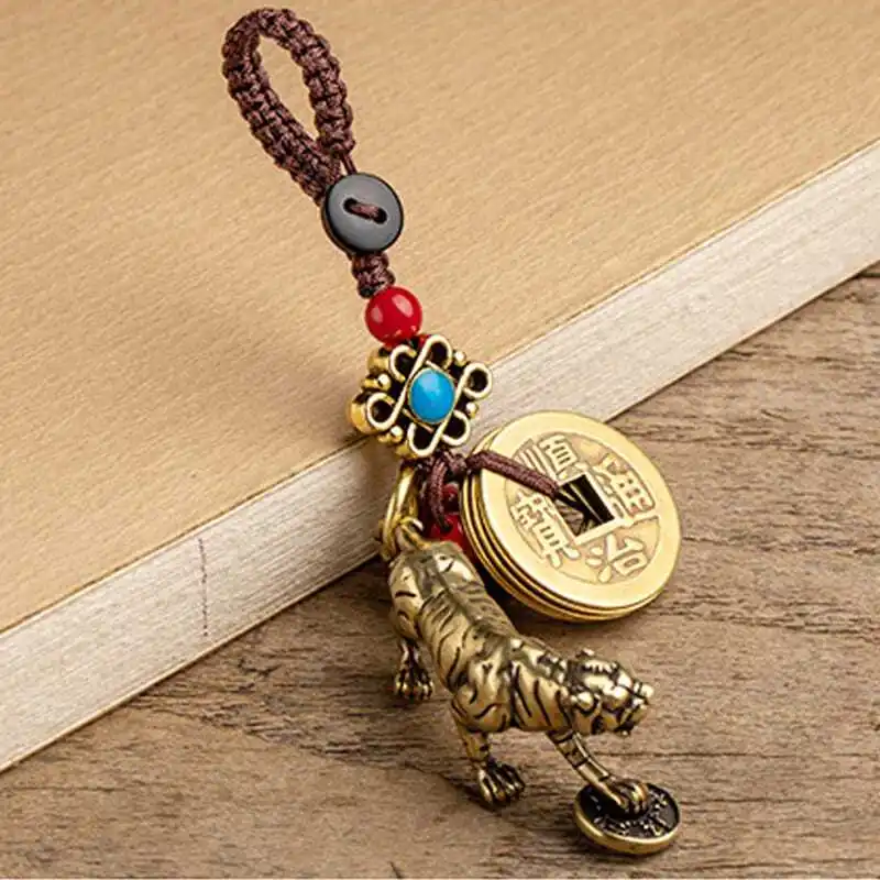 Brass Tiger Zodiac Car Keychain Small Pendant Ancient Men's and Women's Bag Jewelry Pendant
Brass Tiger Zodiac Car Keychain Small Pendant Ancient Men's and Women's Bag Jewelry Pendant