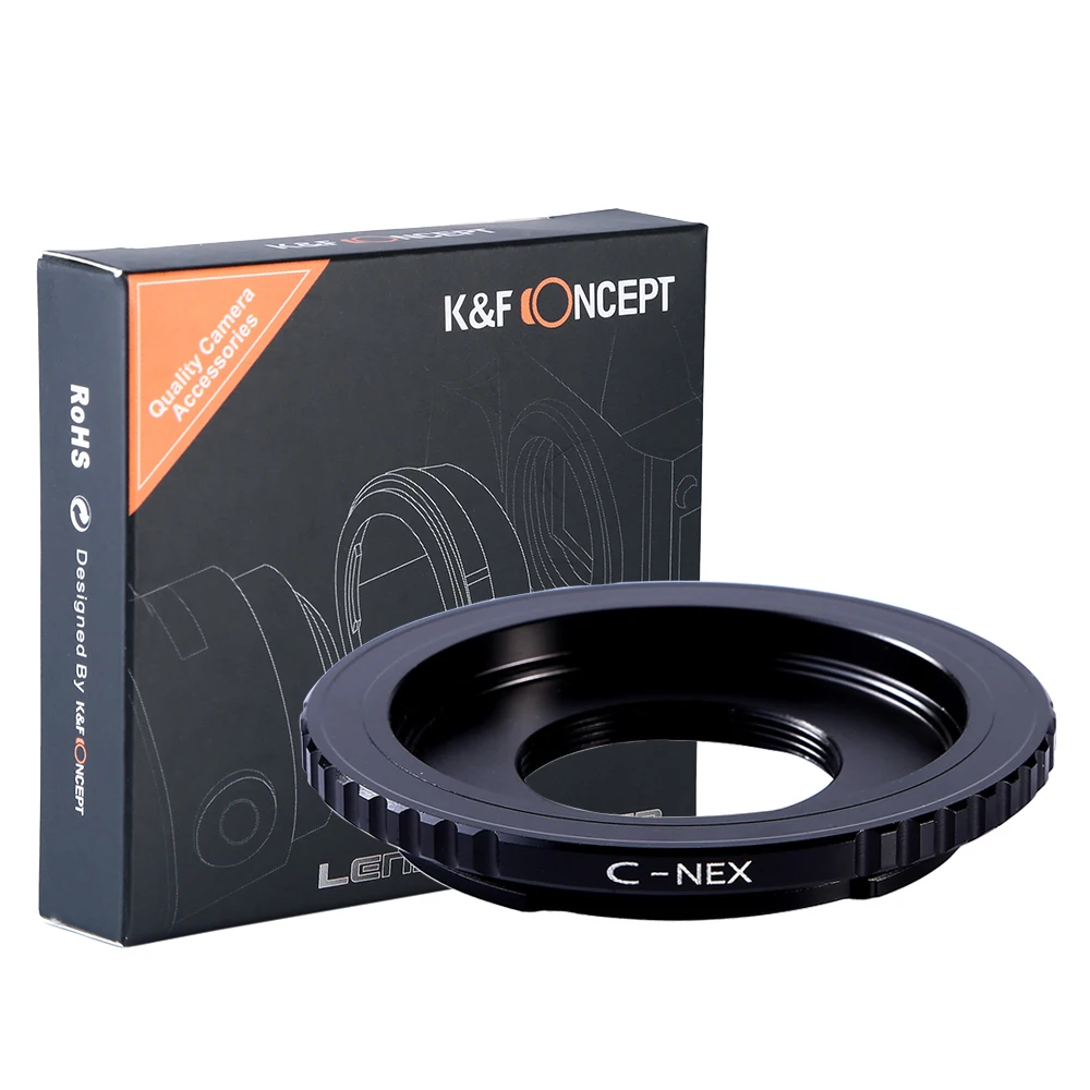 K&F Concept adapter for C mount lens to Sony E a5000 a6000 A7II A7R A7R4 A7c A9 A7S A7S3 a1 NEX5 NEX7
K&F Concept adapter for C mount lens to Sony E a5000 a6000 A7II A7R A7R4 A7c A9 A7S A7S3 a1 NEX5 NEX7