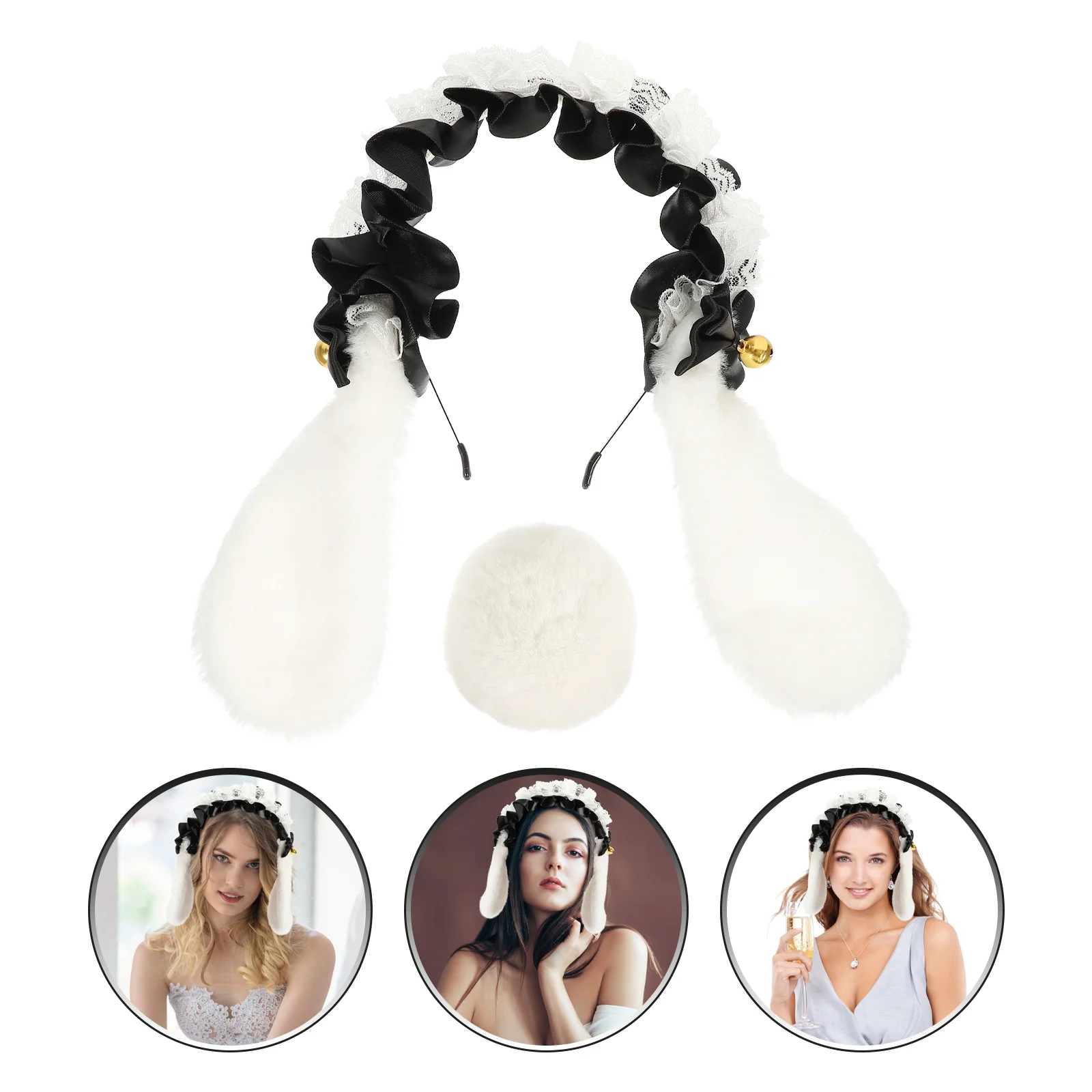 1 Set of Rabbit Ear Headdress Costume Party Props Tail Decors Costume Props
1 Set of Rabbit Ear Headdress Costume Party Props Tail Decors Costume Props
