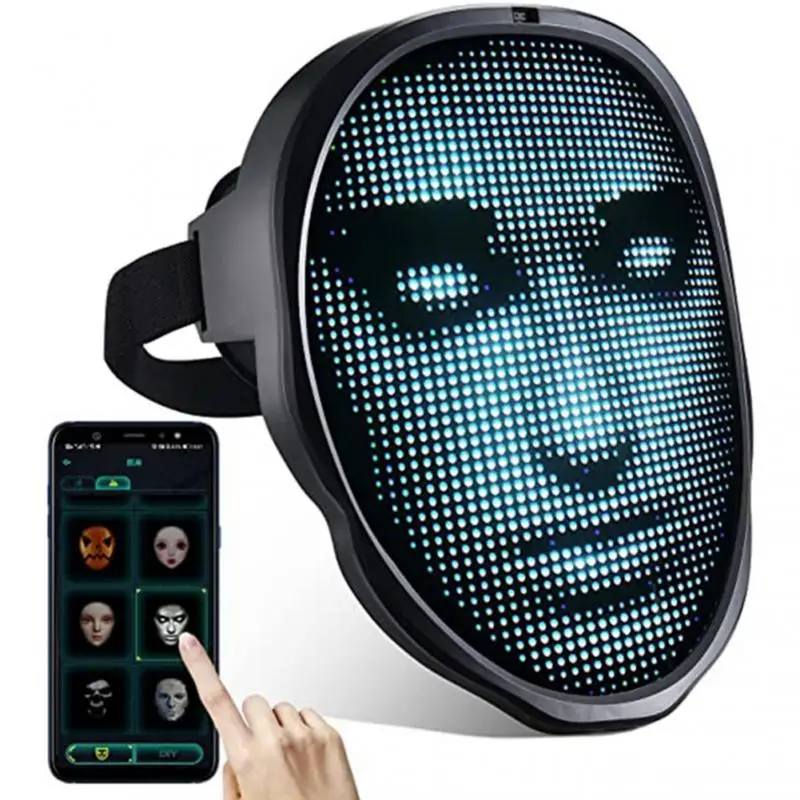 Умные карнавальные светодиодные маски для лица, совместимые с Bluetooth, управление через приложение, дисплей со светодиодсветильник кой, прогр...
Умные карнавальные светодиодные маски для лица, совместимые с Bluetooth, управление через приложение, дисплей со светодиодсветильник кой, прогр...