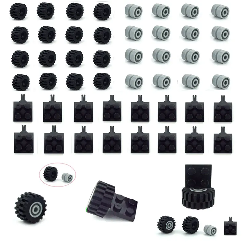 MOC Bricks 48pcs Wheel Axles Pack Set Car Tires Building Blocks MOC Technical Parts Truck Vehicle Wheels Tyre Accessories
MOC Bricks 48pcs Wheel Axles Pack Set Car Tires Building Blocks MOC Technical Parts Truck Vehicle Wheels Tyre Accessories