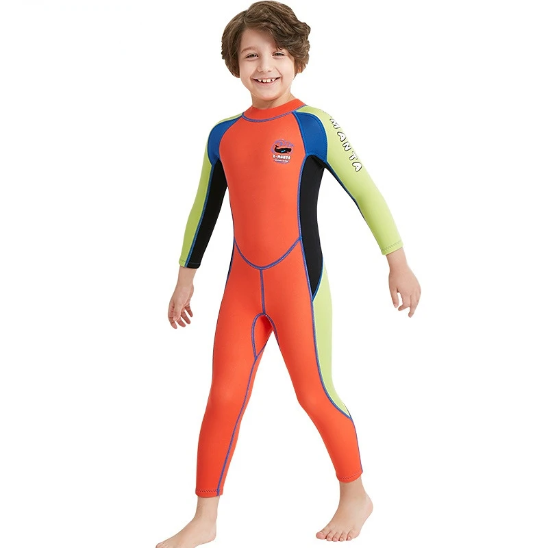 New 2.5MM Children's Diving Suit One-piece Long-sleeved Swimsuit Warm Sunscreen Snorkeling Boy Surfing Suit
New 2.5MM Children's Diving Suit One-piece Long-sleeved Swimsuit Warm Sunscreen Snorkeling Boy Surfing Suit