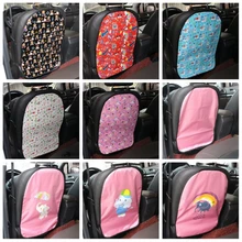 Car Seat Back Anti-Play Mats Color Child Floral Anti-Dirty Pad Car Accessories Interior for Keep Clean Car Decoration