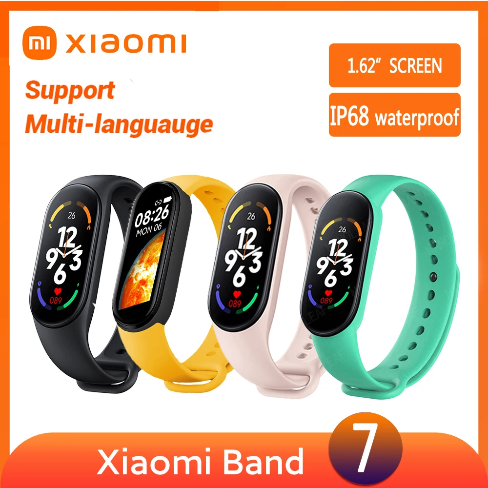 Xiaomi Mi Band 7 1.62 inch AMOLED Smart Bracelet Wristband Miband 7 Heart Rate Fitness Tracking M7 Smart Band CN Basic Version
Xiaomi Mi Band 7 1.62 inch AMOLED Smart Bracelet Wristband Miband 7 Heart Rate Fitness Tracking M7 Smart Band CN Basic Version