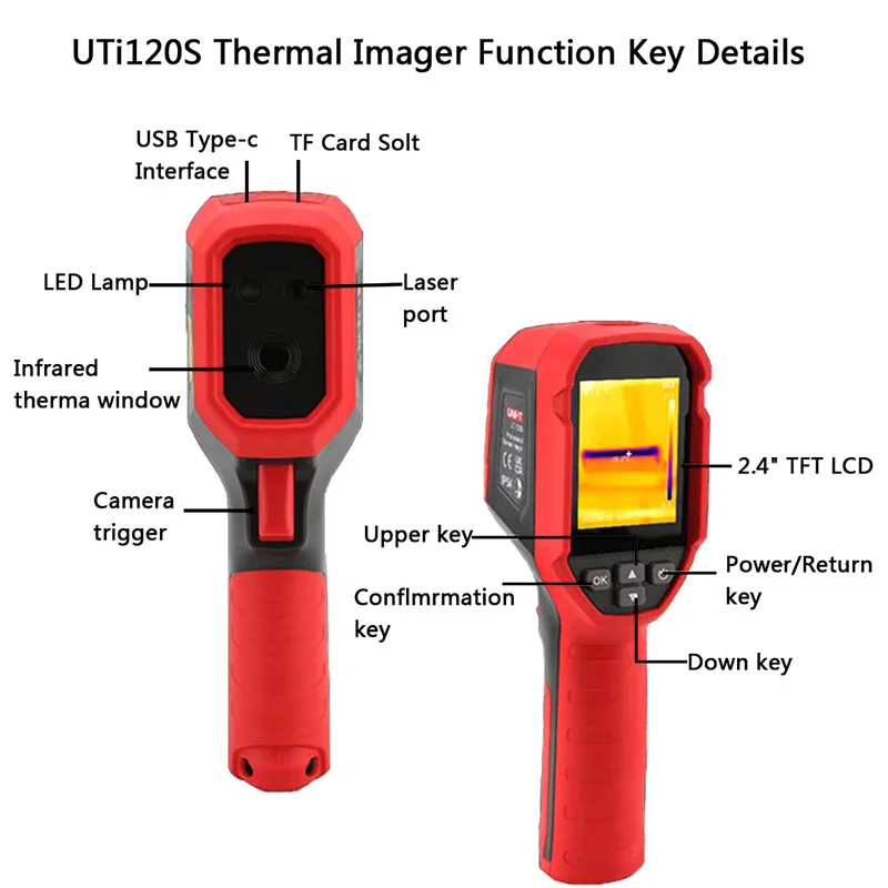 UNI-T UTi120S Инфракрасный Тепловизор печатная плата промышленное тестирование нагревательная трубка тестирование температуры термокамера
UNI-T UTi120S Инфракрасный Тепловизор печатная плата промышленное тестирование нагревательная трубка тестирование температуры термокамера