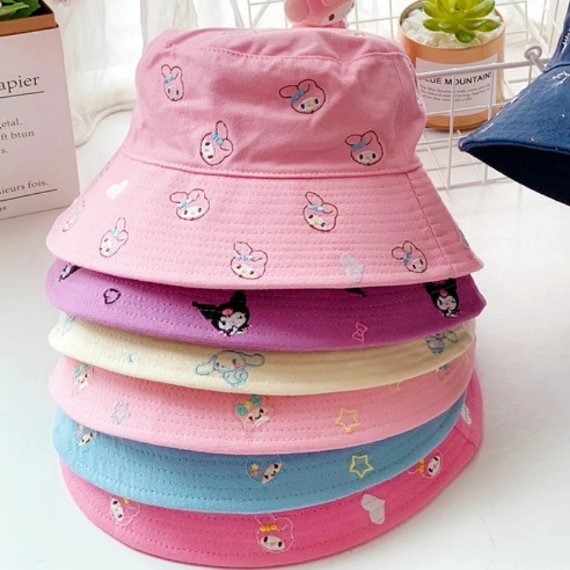 Cute Sanrio My Melody Kuromi Cinnamoroll Fisherman Hat Children Adult Sun Hat Cartoon Toy Kawaii Hats Birthday Surprise Gift
Cute Sanrio My Melody Kuromi Cinnamoroll Fisherman Hat Children Adult Sun Hat Cartoon Toy Kawaii Hats Birthday Surprise Gift