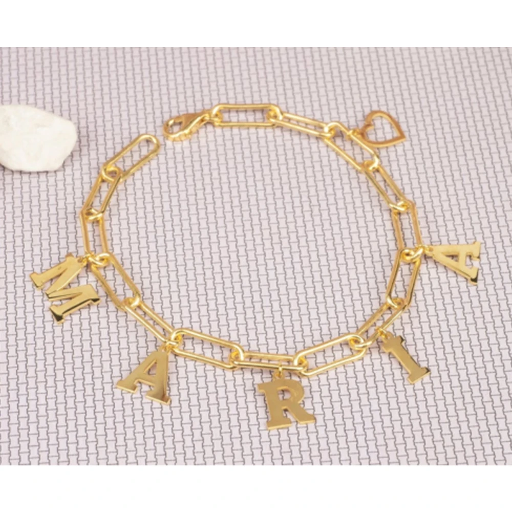 Custom Bracelet-Rectangular Paper Clip Chain Name Charm Pendants Nameplate Bracelet Personalized Couple Women Gift Jewelry
Custom Bracelet-Rectangular Paper Clip Chain Name Charm Pendants Nameplate Bracelet Personalized Couple Women Gift Jewelry
