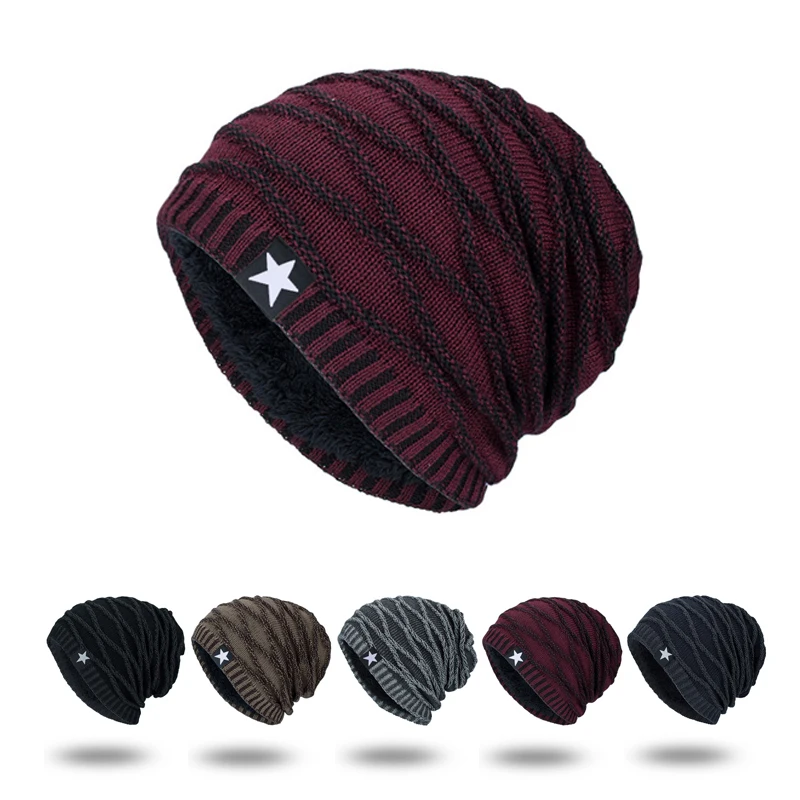Ski Cap Hat Knitted Wool Cap Winter Velvet Warm Five-Star Pullover Men Outdoor Cap Skullies Beanies Running Hiking Thermal Hat
Ski Cap Hat Knitted Wool Cap Winter Velvet Warm Five-Star Pullover Men Outdoor Cap Skullies Beanies Running Hiking Thermal Hat