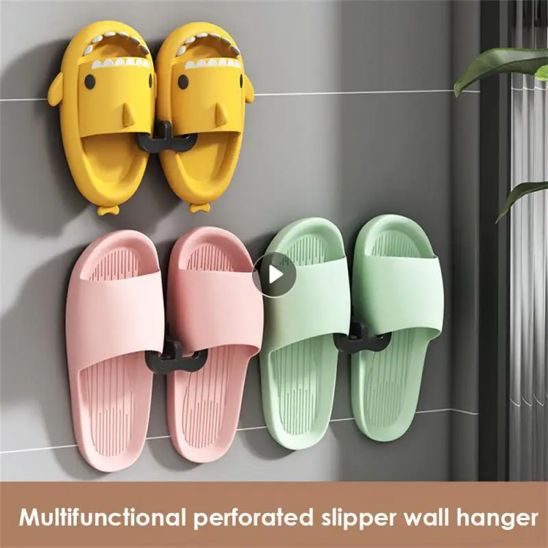 Shoe Storage Hook Practical Fix With Suction Cups Or Stickers Has Good Breathability And Fast Drainage Ability Slippers Rack
Shoe Storage Hook Practical Fix With Suction Cups Or Stickers Has Good Breathability And Fast Drainage Ability Slippers Rack
