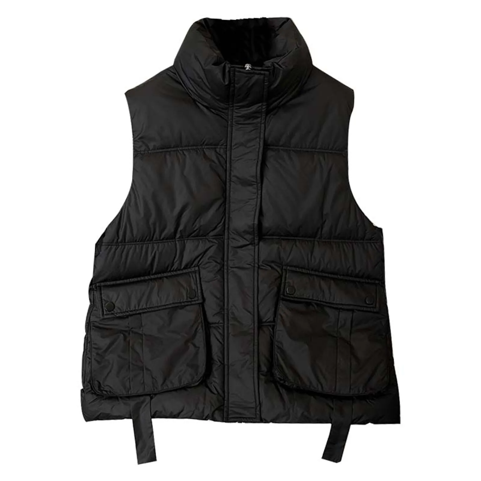 Women's Standing Collar Autumn And Winter Warm Sleeveless Cotton Vest Casual Fashionable Solid Color Cropped Jacket Outwear
Women's Standing Collar Autumn And Winter Warm Sleeveless Cotton Vest Casual Fashionable Solid Color Cropped Jacket Outwear