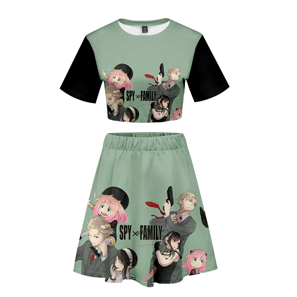 Navel-exposed Sports Girl Suit Fashion Youth Two-piece Female Sexy Skirt Anime Print T-shirt Casual Suit Vestido Feminino Dress
Navel-exposed Sports Girl Suit Fashion Youth Two-piece Female Sexy Skirt Anime Print T-shirt Casual Suit Vestido Feminino Dress