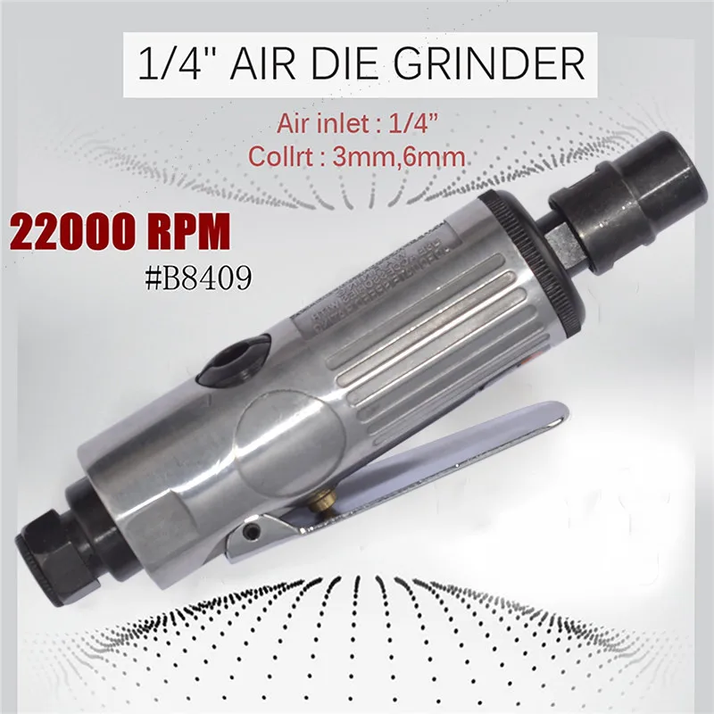 1/4" 22000RPM Pneumatic Die Grinder Air Die Grinder Grinding Kit Mill Engraving Polishing Carving Tool Cutting Polishing Machine
1/4" 22000RPM Pneumatic Die Grinder Air Die Grinder Grinding Kit Mill Engraving Polishing Carving Tool Cutting Polishing Machine