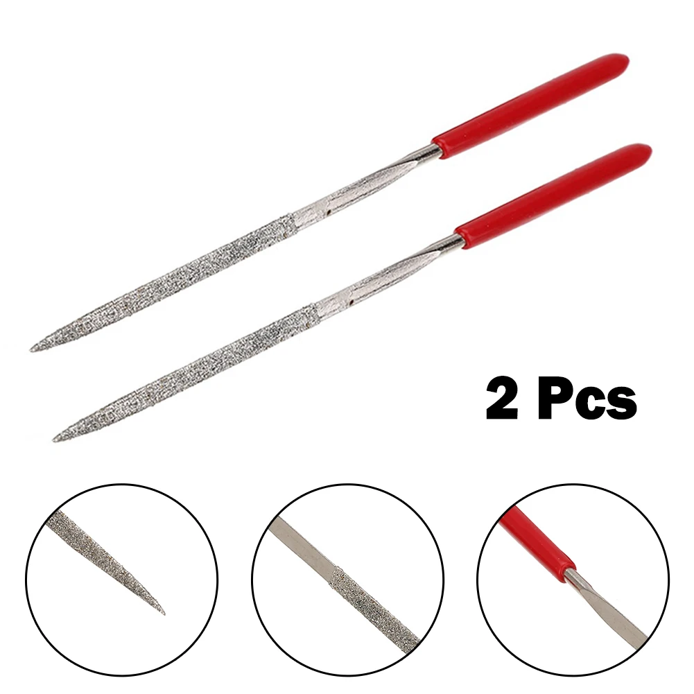 2pcs Triangular Diamond Needle File 3x140mm Grinding Polishing Files Set For Steel Stone Metal Wood Electronics Repair Tools
2pcs Triangular Diamond Needle File 3x140mm Grinding Polishing Files Set For Steel Stone Metal Wood Electronics Repair Tools