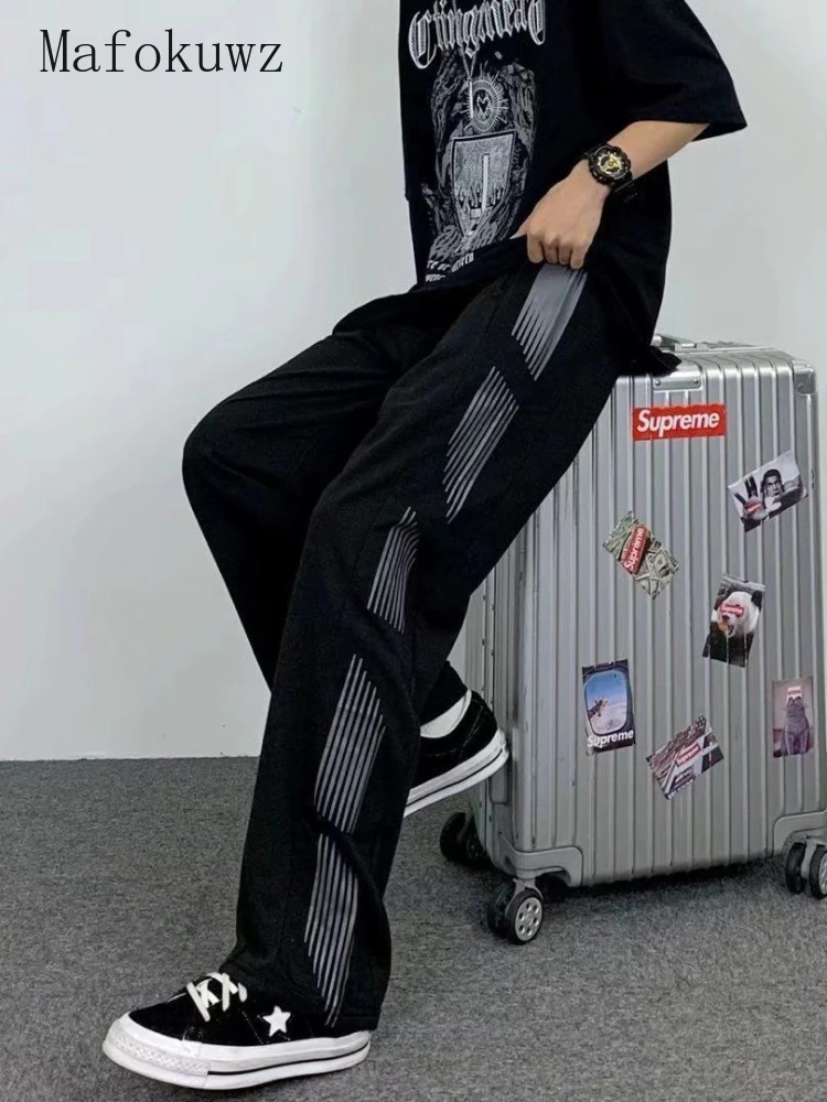 Брюки Mafokuwz мужские в стиле Хай-стрит, дизайнерские спортивные штаны в американском стиле, в стиле хип-хоп, в полоску, прямые тренировочные шт...
Брюки Mafokuwz мужские в стиле Хай-стрит, дизайнерские спортивные штаны в американском стиле, в стиле хип-хоп, в полоску, прямые тренировочные шт...