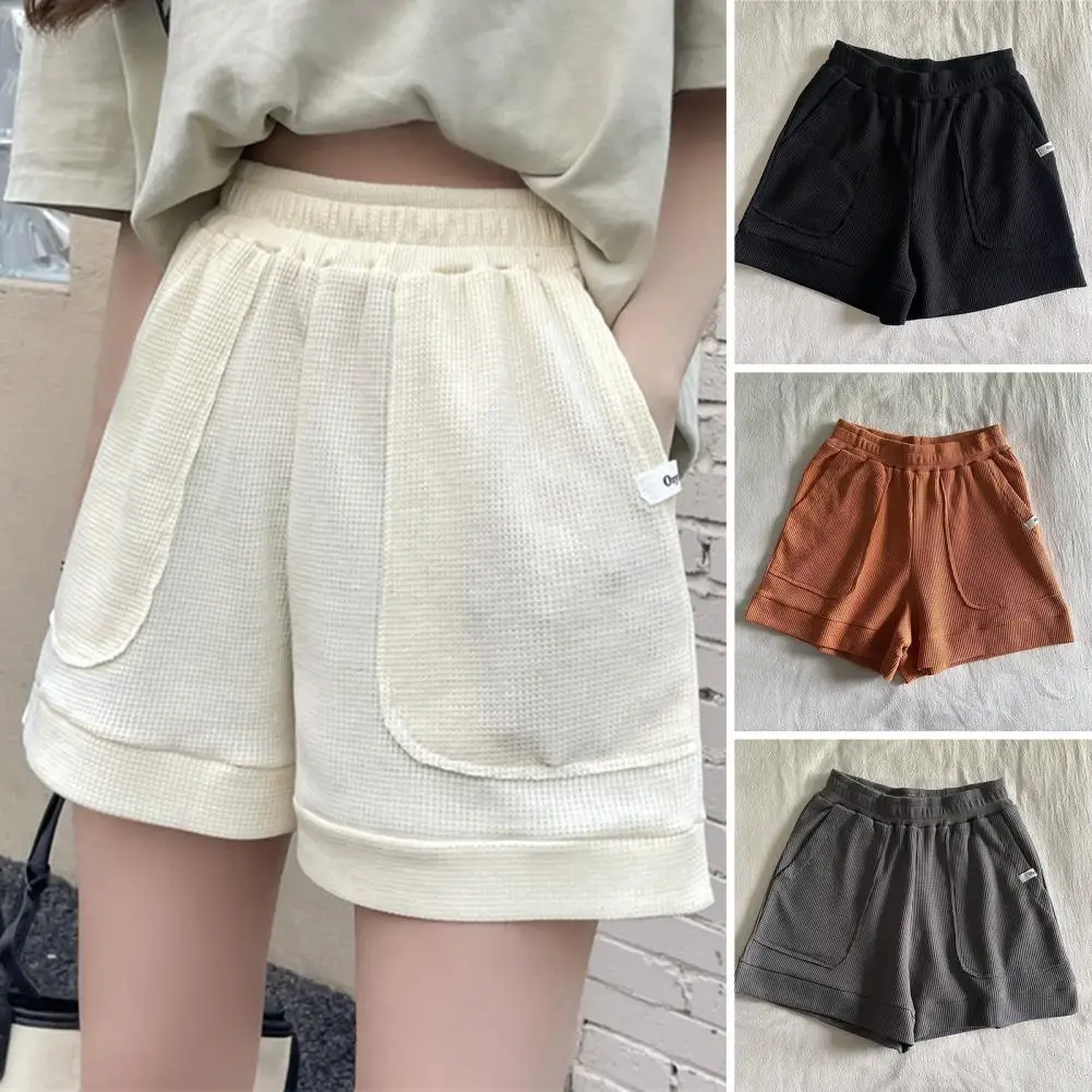 Women Shorts Elastic Waist Wide Leg Sports Shorts Casual Solid Color Loose Shorts All Match Breathable Running Shorts For Daily
Women Shorts Elastic Waist Wide Leg Sports Shorts Casual Solid Color Loose Shorts All Match Breathable Running Shorts For Daily