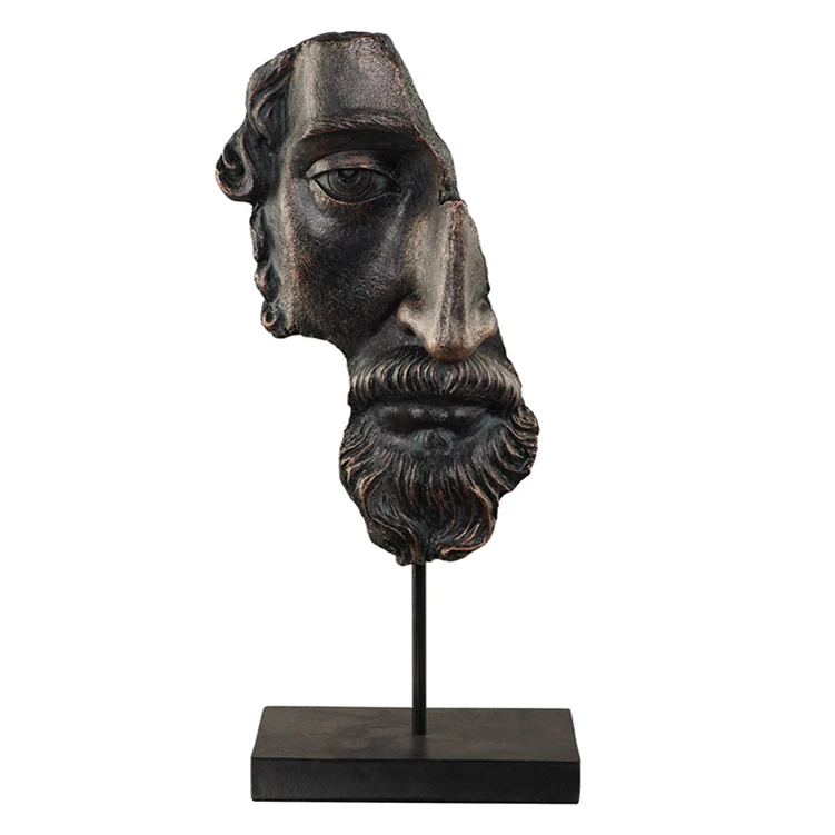 Classic Vintage Style Half Face Figurine Custom Wholesale Handmade Resin Art Home Decoration Crafts
Classic Vintage Style Half Face Figurine Custom Wholesale Handmade Resin Art Home Decoration Crafts