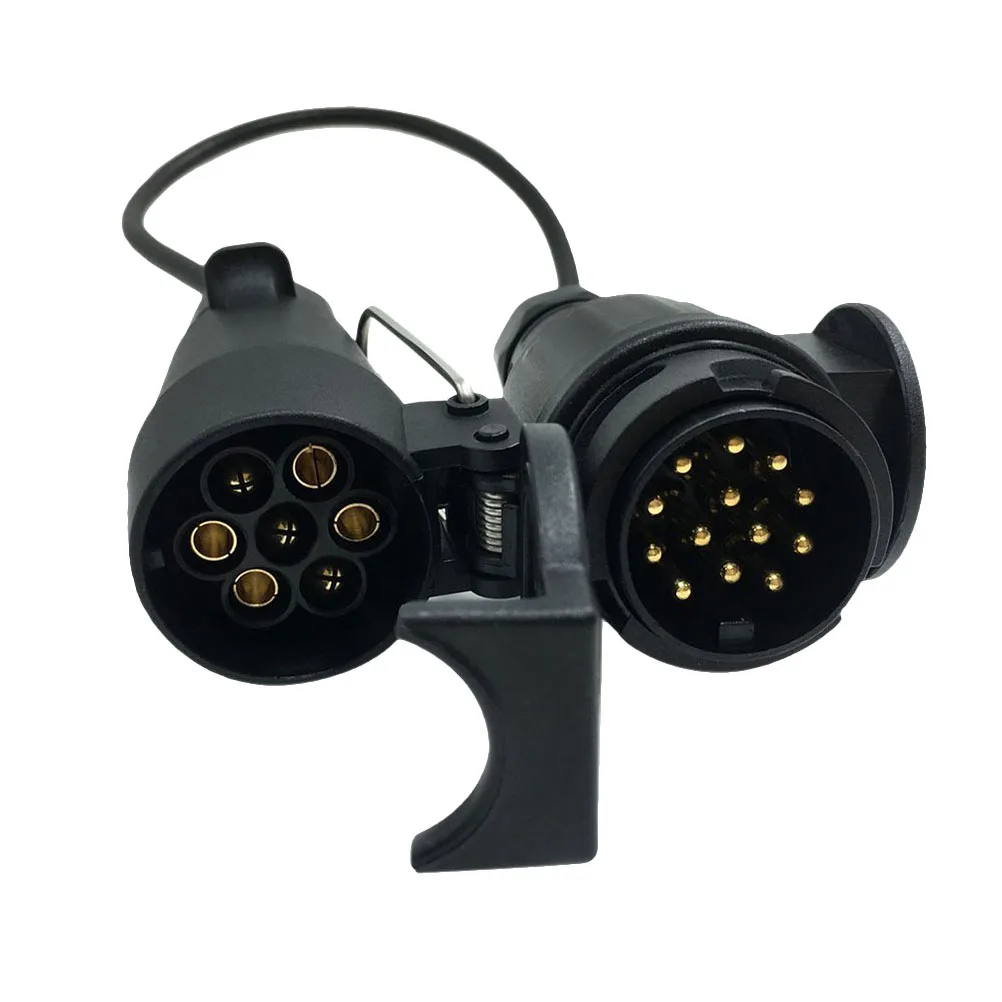 1Pc Professional 7 Pin to 13 Pin Euro Vehicle Trailer Adapter Connector Plug Towing Plug Socket Trailer Accessories (Black)
1Pc Professional 7 Pin to 13 Pin Euro Vehicle Trailer Adapter Connector Plug Towing Plug Socket Trailer Accessories (Black)
