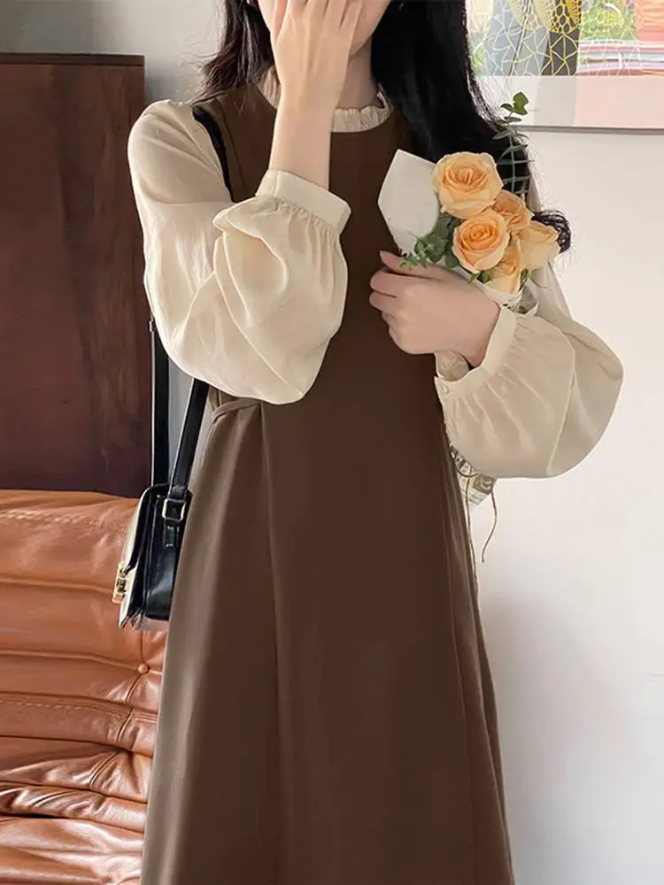 VONDA Women Patchwork Sundress 2022 Autumn Casual O Neck Elegant Dress Vintage Loose Long Lantern Sleeve Party Dress Robe Femme
VONDA Women Patchwork Sundress 2022 Autumn Casual O Neck Elegant Dress Vintage Loose Long Lantern Sleeve Party Dress Robe Femme