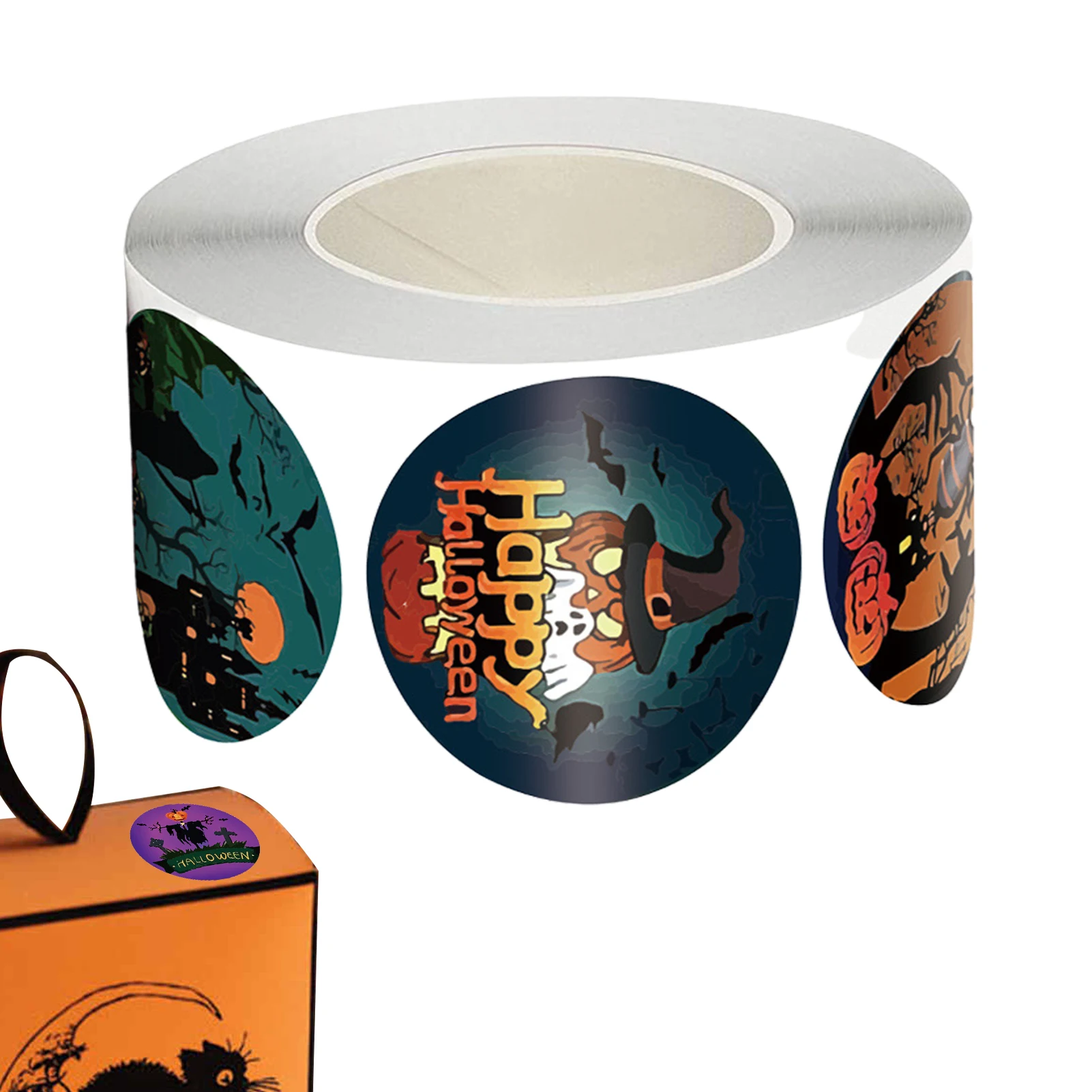 Самоклеящиеся наклейки на Хэллоуин с тыквой, 500 шт.
Самоклеящиеся наклейки на Хэллоуин с тыквой, 500 шт.