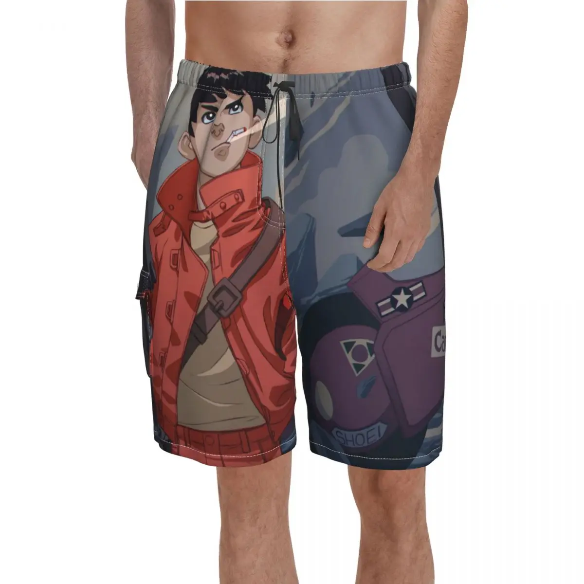Kaneda Tetsuo Smoking Board Shorts Cannon Gun Akira Beach Shorts Drawstring Comfortable Design Swim Trunks Big Size 2XL
Kaneda Tetsuo Smoking Board Shorts Cannon Gun Akira Beach Shorts Drawstring Comfortable Design Swim Trunks Big Size 2XL