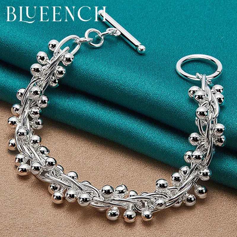 Blueench 925 Sterling Silver Grape String Bracelet Ladies Wedding Party Fashion Personality Woman Jewelry
Blueench 925 Sterling Silver Grape String Bracelet Ladies Wedding Party Fashion Personality Woman Jewelry