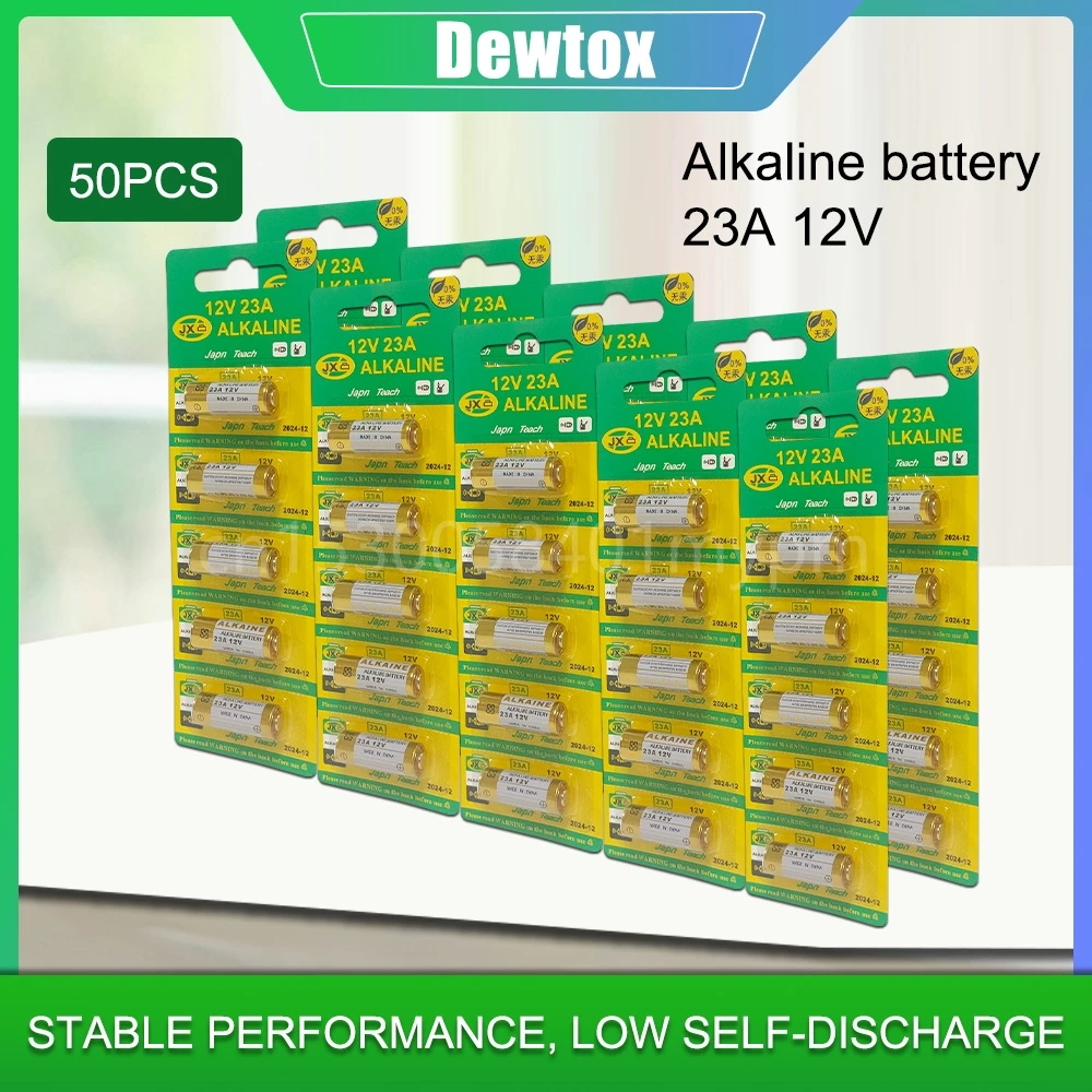 

50pcs/Lot Alkaline Battery 12V 23A 23GA A23 A23S E23A EL12 MN21 MS21 V23GA MN21 L1028 RV08 GP23A K23A for Doorbell Remote