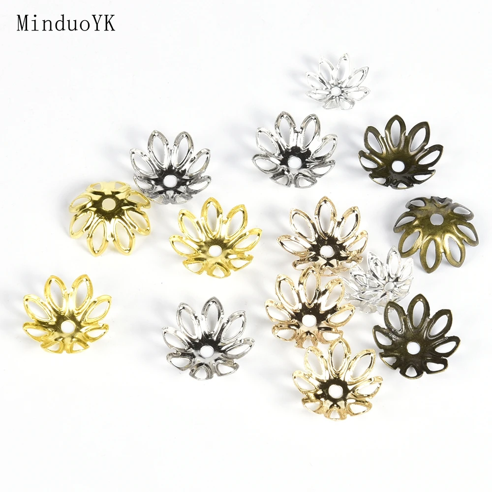100Pcs/lot 11 14 mm Flower Bead Cap Jewelry Findings Spacer Filigree Charms Beads Caps For Jewelry Making
100Pcs/lot 11 14 mm Flower Bead Cap Jewelry Findings Spacer Filigree Charms Beads Caps For Jewelry Making