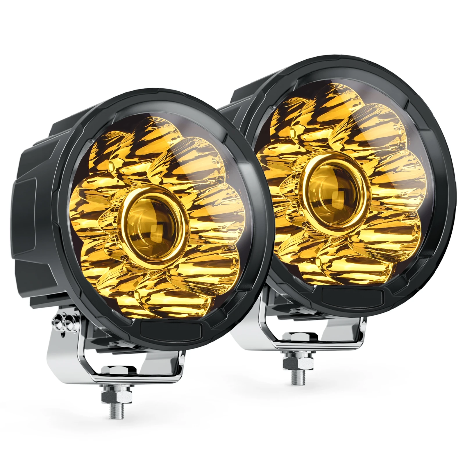MICTUNING Amber LED Fog Lights 5 Inch 40W LED Pods Work Light Off Road Driving Lights Yellow Fog Lamp Waterproof for Truck ATV 
MICTUNING Amber LED Fog Lights 5 Inch 40W LED Pods Work Light Off Road Driving Lights Yellow Fog Lamp Waterproof for Truck ATV
