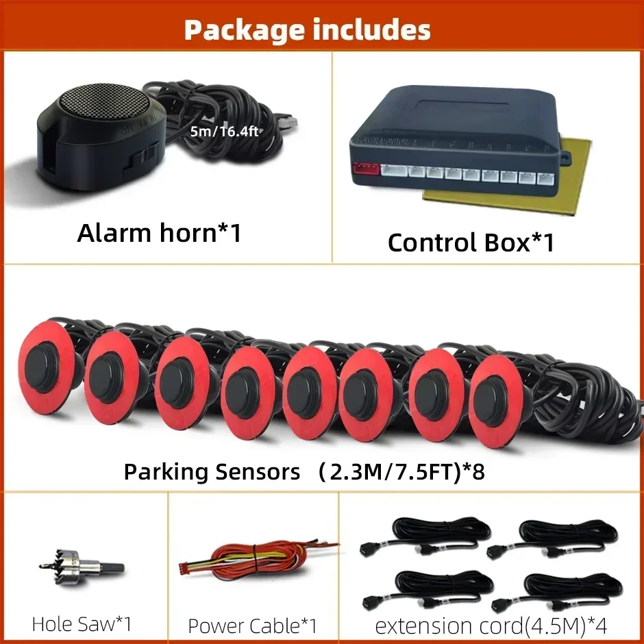 Встроенные 8-паркодические оригинальные плоские датчики парковки для бампера, регулируемая глубина для помощи задней и передней резервной радарной системы
Встроенные 8-паркодические оригинальные плоские датчики парковки для бампера, регулируемая глубина для помощи задней и передней резервной радарной системы