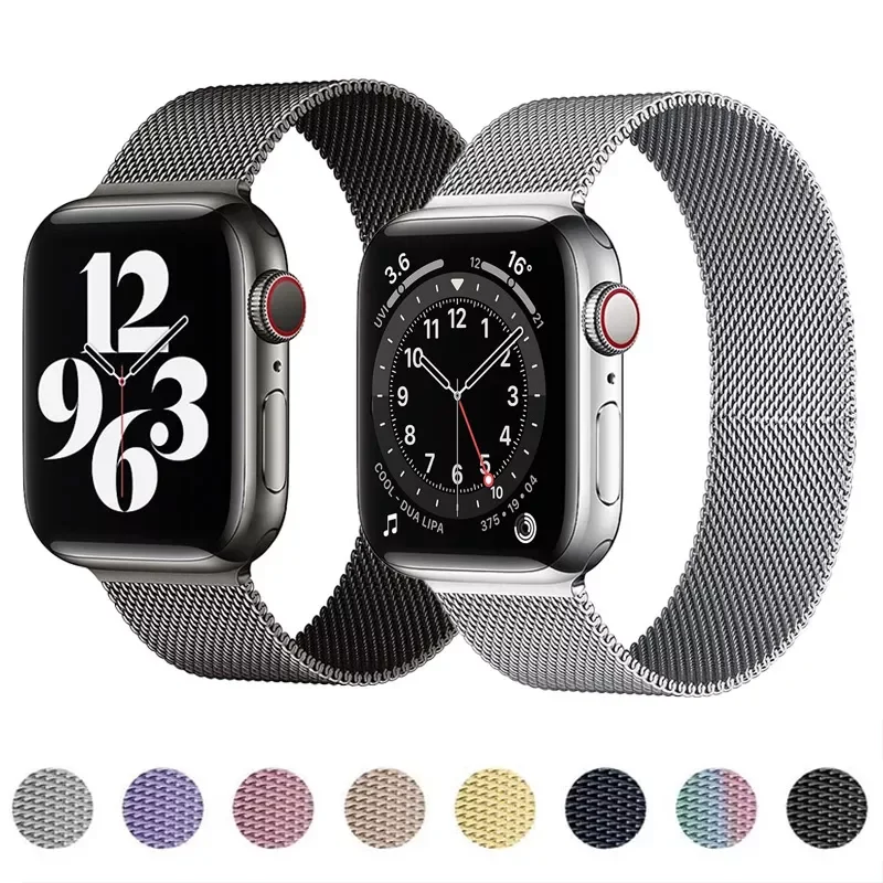 Strap For Apple watch band 44mm 40mm 38mm 42mm 44 mm Metal Magnetic Loop Stainless steel bracelet iWatch 3 4 5 6 se band
Strap For Apple watch band 44mm 40mm 38mm 42mm 44 mm Metal Magnetic Loop Stainless steel bracelet iWatch 3 4 5 6 se band