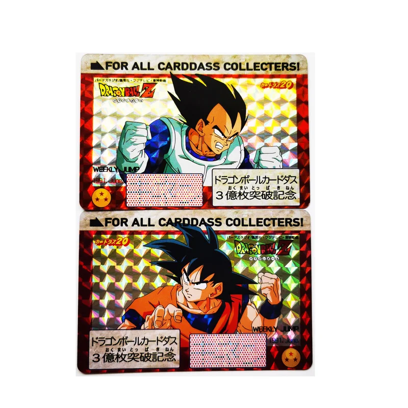2pcs/set Dragon Ball Z 300 Million Breakthrough Super Saiyan Goku Vegeta Hobby Collectibles Game Anime Collection Cards
2pcs/set Dragon Ball Z 300 Million Breakthrough Super Saiyan Goku Vegeta Hobby Collectibles Game Anime Collection Cards