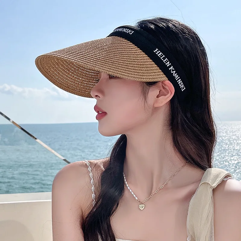 New Foldable UV Sun Protection Hat For Woman Outdoor Visor Cap Hand Made Straw Sun Hat Women Design Empty Top Hat Beach Sunhat
New Foldable UV Sun Protection Hat For Woman Outdoor Visor Cap Hand Made Straw Sun Hat Women Design Empty Top Hat Beach Sunhat