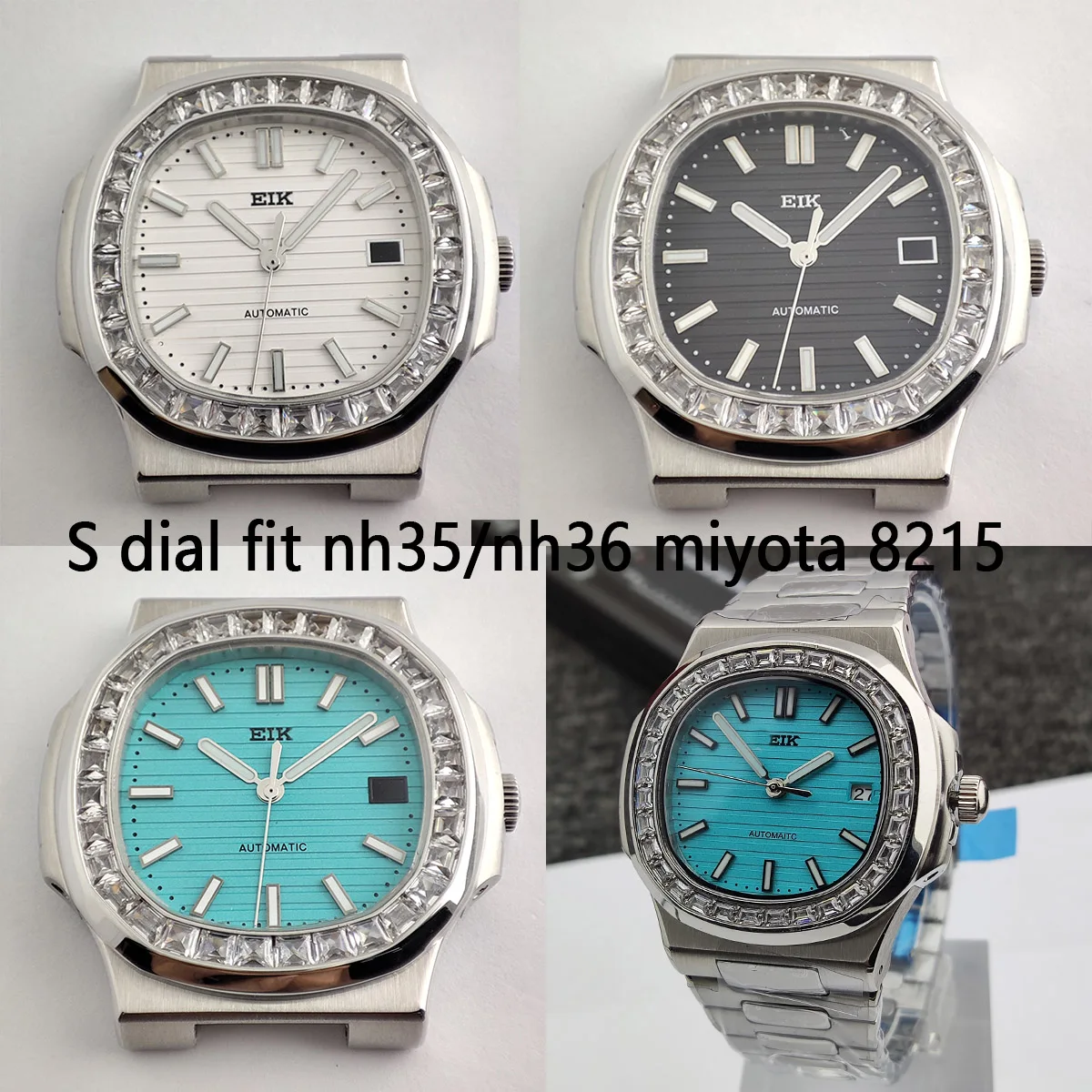 NH35 Case with Diamond nh35 Watch case dial nh36 Case Stainless Steel Strap Watch Accessories dial NH35 NH36 Miyota8215 movement
NH35 Case with Diamond nh35 Watch case dial nh36 Case Stainless Steel Strap Watch Accessories dial NH35 NH36 Miyota8215 movement