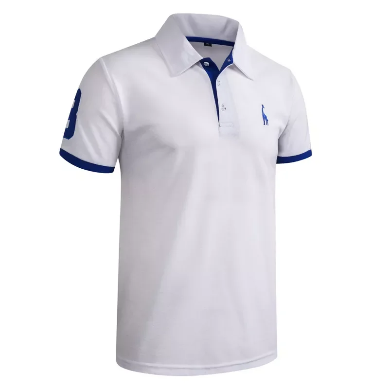13 Colors PoloGiraffe T Shirt Men Deer Embroidery Short Sleeve T-Shirts Casual Turn Down Collar Tops Tees For Men
13 Colors PoloGiraffe T Shirt Men Deer Embroidery Short Sleeve T-Shirts Casual Turn Down Collar Tops Tees For Men