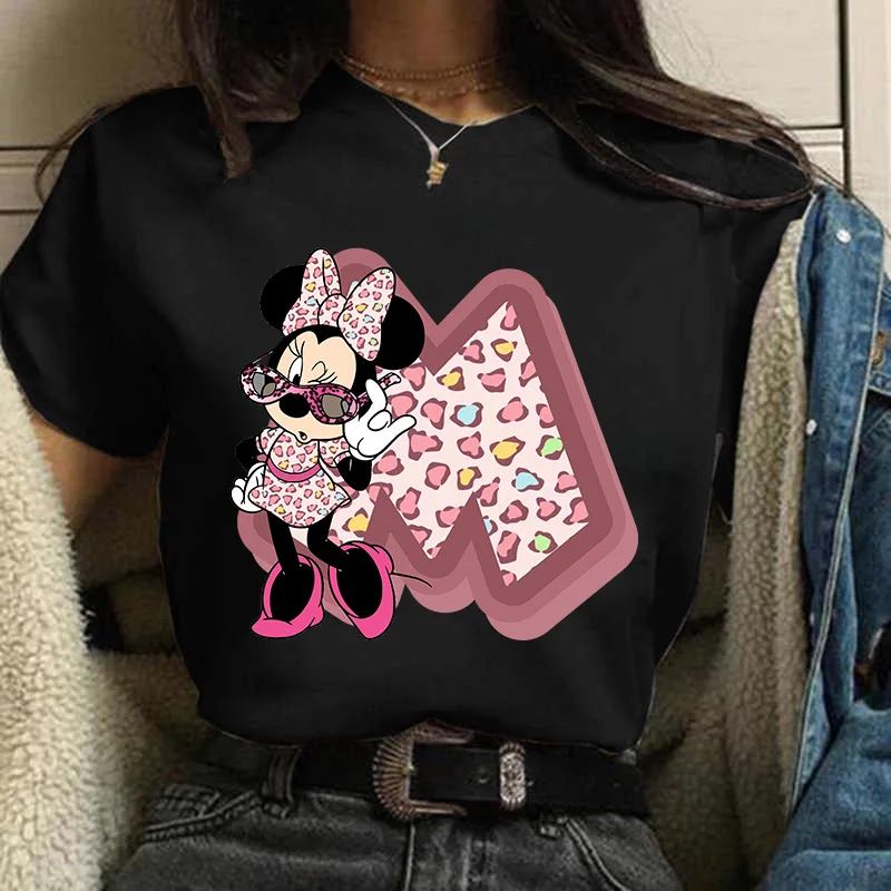 Summer Minnie Women T-shirt Letter ABCDE Combination T Shirts Kawaii Short Sleeve Cartoons Tops Vintage Casual Clothes Tee Shirt
Summer Minnie Women T-shirt Letter ABCDE Combination T Shirts Kawaii Short Sleeve Cartoons Tops Vintage Casual Clothes Tee Shirt