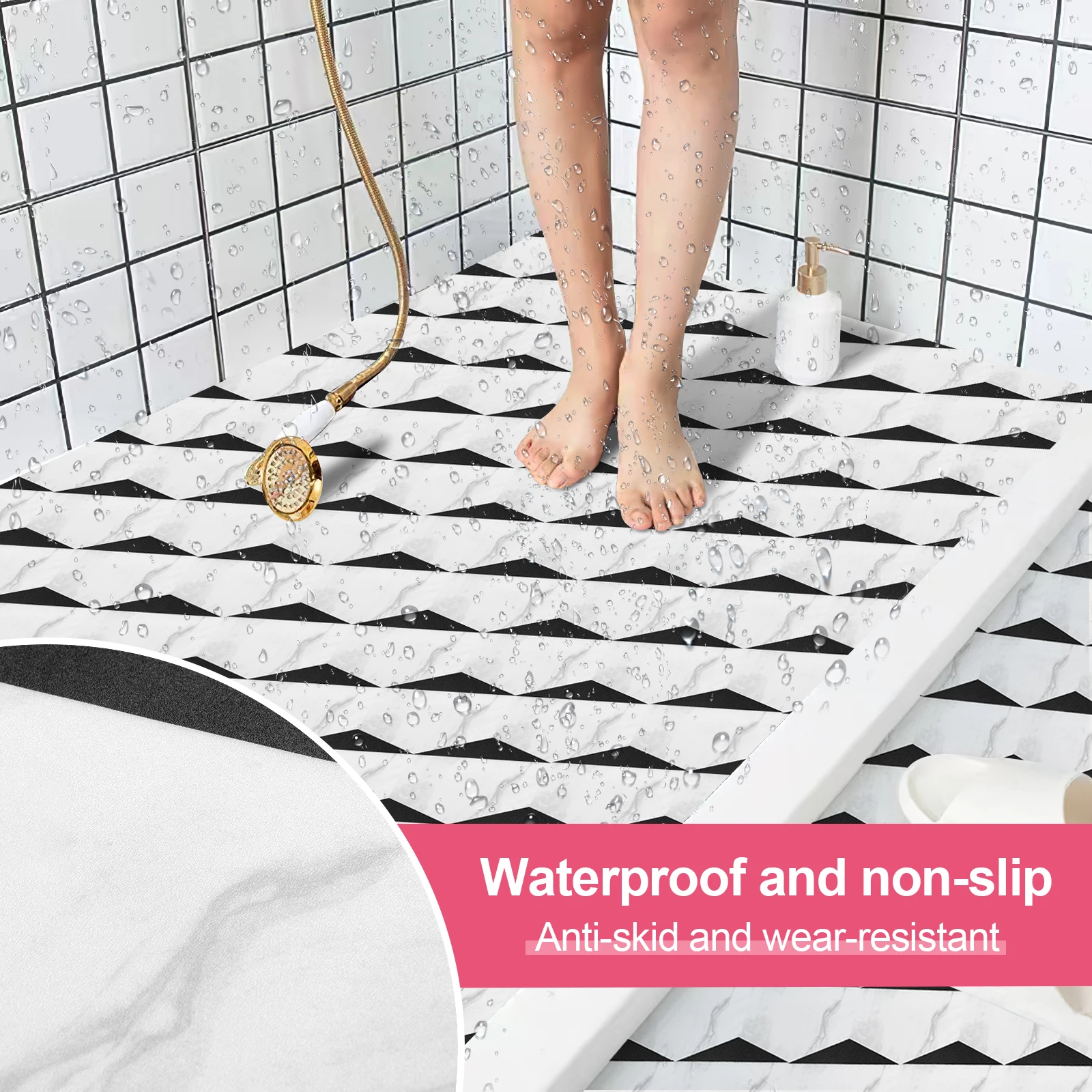 Double thicken Vinyl Flooring Peel and Stick Floor Tile Waterproof Non-Slip Removable Tile Stickers,White Marble DIY Home Decor
Double thicken Vinyl Flooring Peel and Stick Floor Tile Waterproof Non-Slip Removable Tile Stickers,White Marble DIY Home Decor