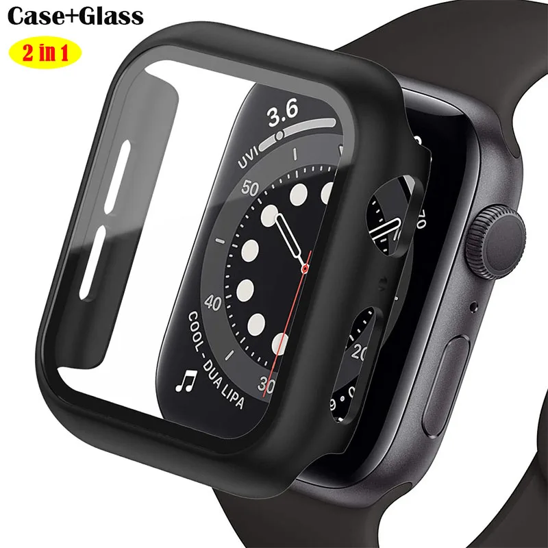 Full cover for Apple Watch series 7 6 5 4 3 2 1 SE matte Plastic bumper hard frame case with glass for iWatch screen protecto
Full cover for Apple Watch series 7 6 5 4 3 2 1 SE matte Plastic bumper hard frame case with glass for iWatch screen protecto