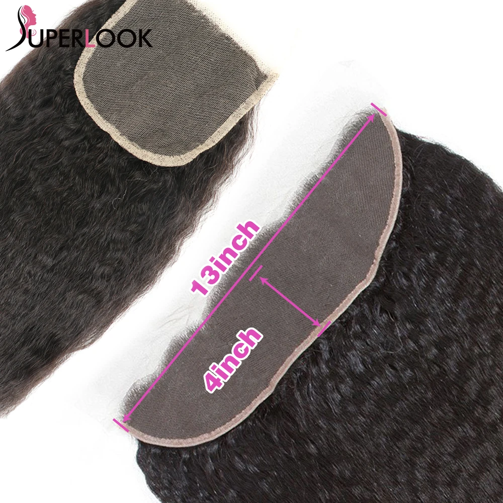 Yaki Straight Frontal 13x4 Kinky Straight Frontal Closure Only Pre Plucked Transparent Lace Peruvian Remy Human Hair For Women
Yaki Straight Frontal 13x4 Kinky Straight Frontal Closure Only Pre Plucked Transparent Lace Peruvian Remy Human Hair For Women