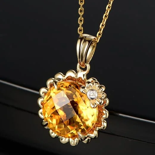 ANGLANG Yellow Cubic Zirconia Round Shape Pendant Necklaces for Women Girl Gold Tone Choker Chain Jewelry Engagement Gifts
ANGLANG Yellow Cubic Zirconia Round Shape Pendant Necklaces for Women Girl Gold Tone Choker Chain Jewelry Engagement Gifts