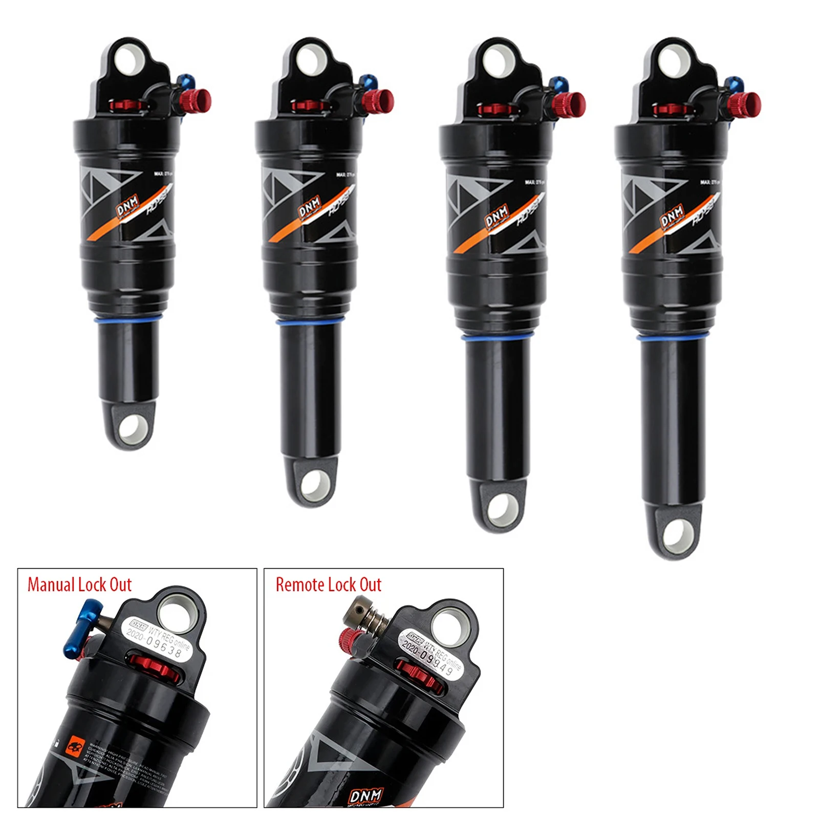 Mountain Bike Rear Shock XC / TRAIL / AM 165 /190/ 200 /210mm Black DNM Pressure Shock For HD AM AC High Quality
Mountain Bike Rear Shock XC / TRAIL / AM 165 /190/ 200 /210mm Black DNM Pressure Shock For HD AM AC High Quality