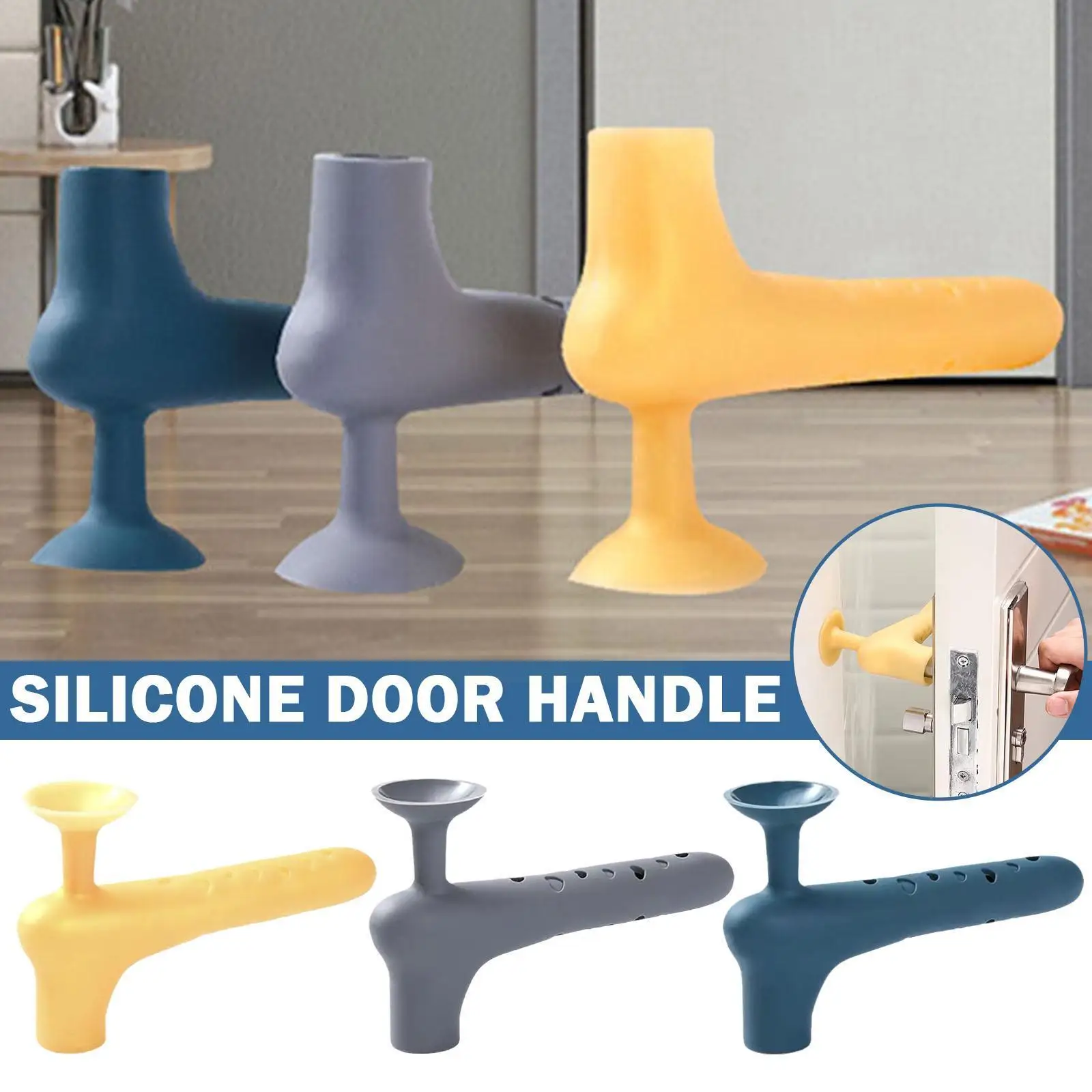 Silicone Door Handle Protective Cover Anti-collision Door Protect Knob Suction Cup Safety Baby Cover Noiseless Doorknob Y6j1
Silicone Door Handle Protective Cover Anti-collision Door Protect Knob Suction Cup Safety Baby Cover Noiseless Doorknob Y6j1