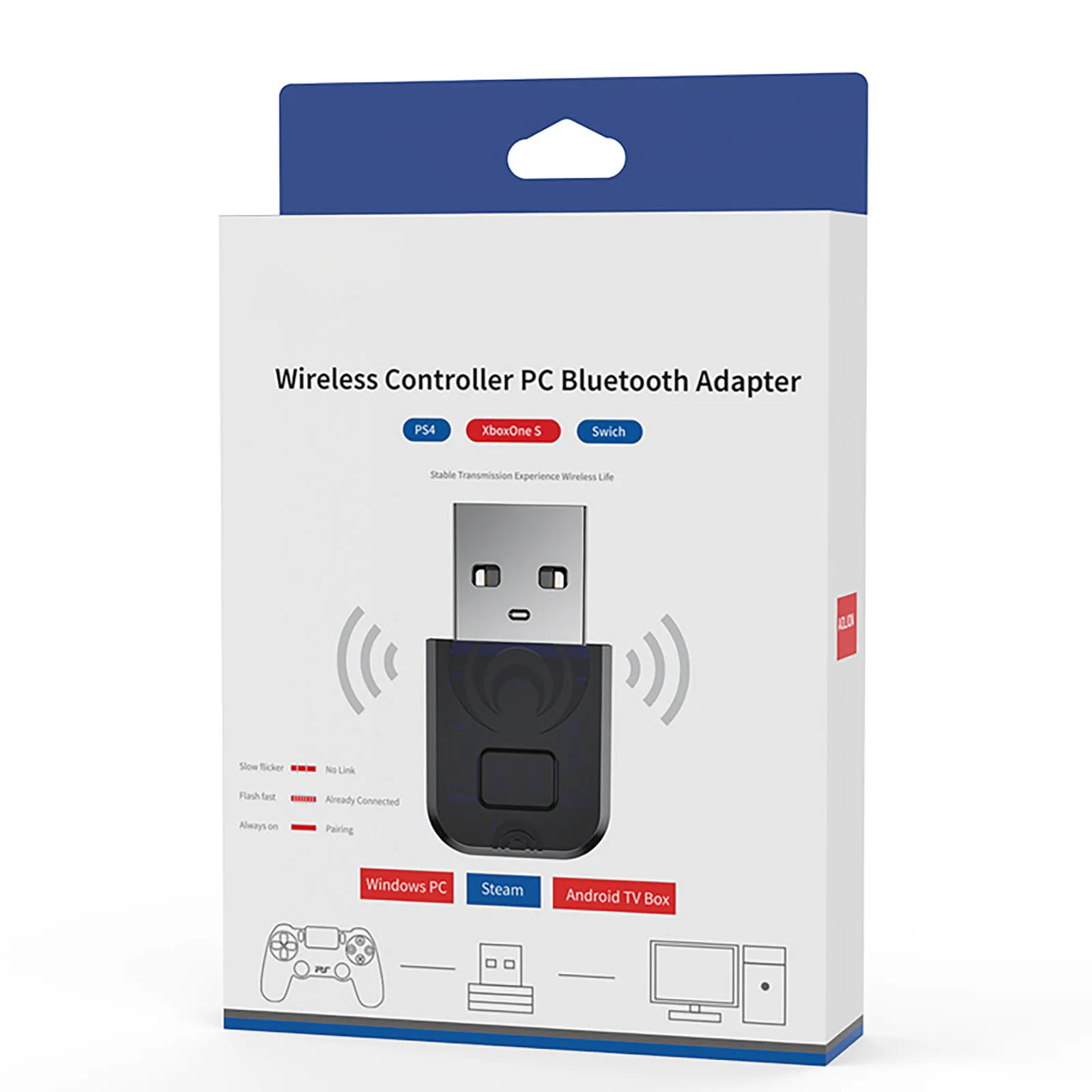 Wireless Adapter Compatible with Xbox One Controller for Windows 10/8.1/8/7,One X, One S and One Elite Controller
Wireless Adapter Compatible with Xbox One Controller for Windows 10/8.1/8/7,One X, One S and One Elite Controller