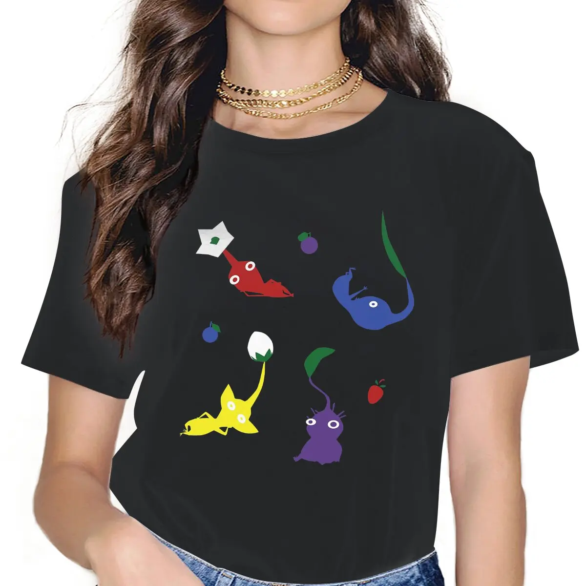 Pik Pattern Women Clothing Pikmin Puzzle Game Graphic Female Tshirts Vintage Grunge Loose Tops Tee Kawaii Girls Streetwear
Pik Pattern Women Clothing Pikmin Puzzle Game Graphic Female Tshirts Vintage Grunge Loose Tops Tee Kawaii Girls Streetwear